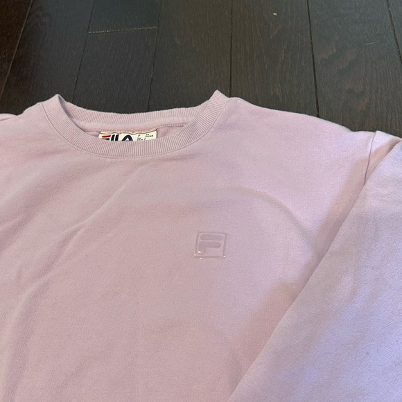 ⚡️2/$25⚡️Fila Women's Lilac Purple Crew Neck Cotton Sweater Hidden Pockets | M/L - Picture 8 of 12